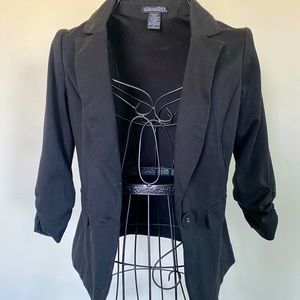Stooshy Black Business Casual Blazer